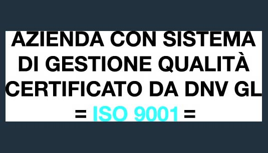 azienda certificata iso 9001:2015